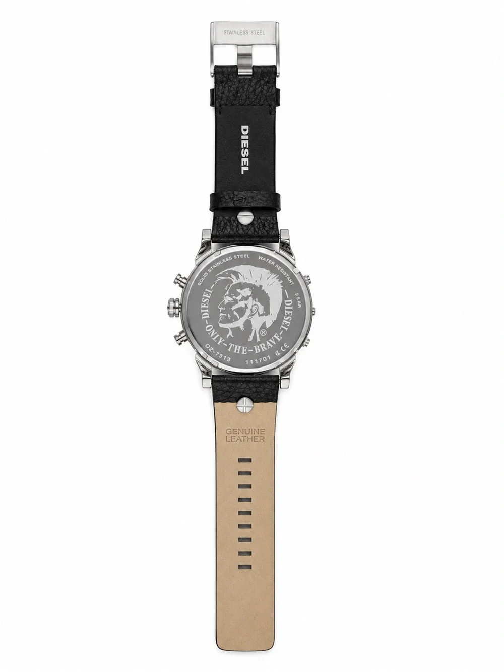 NEW Diesel Black and Silver Oversized Multi-Function Watch DZ7313